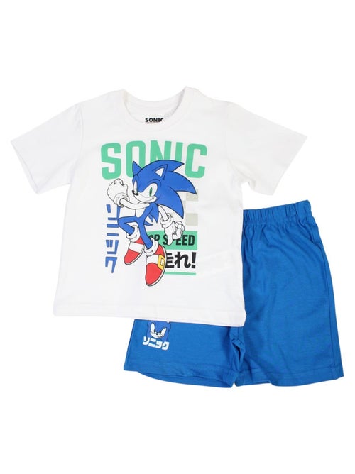 Sonic - Ensemble t-shirt et short garçon à motif - Kiabi