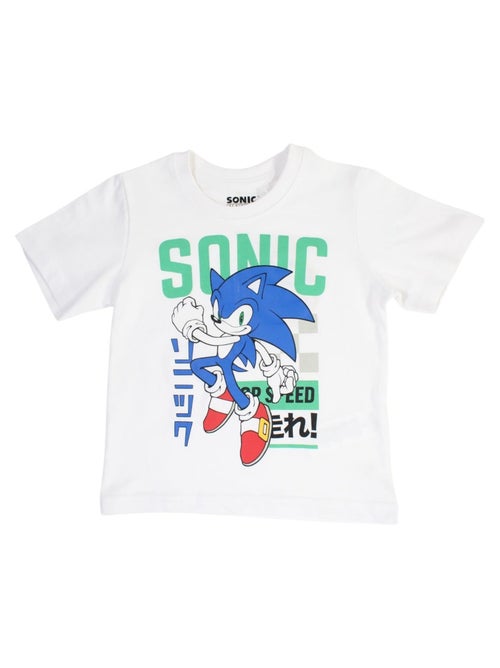 Sonic - Ensemble t-shirt et short garçon à motif - Kiabi