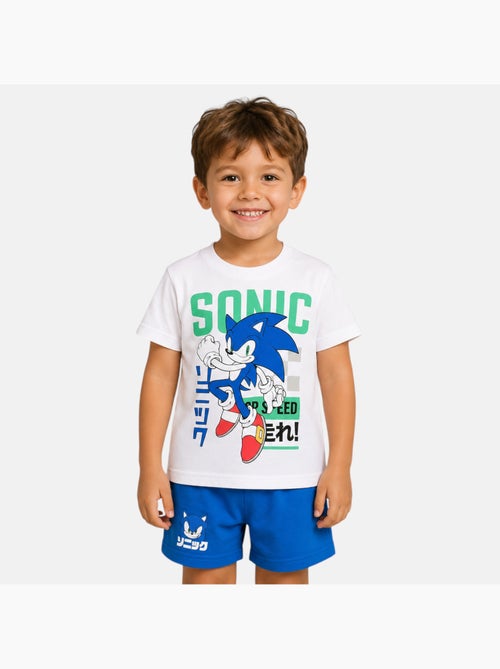 Sonic - Ensemble t-shirt et short gar?on ? motif - Kiabi
