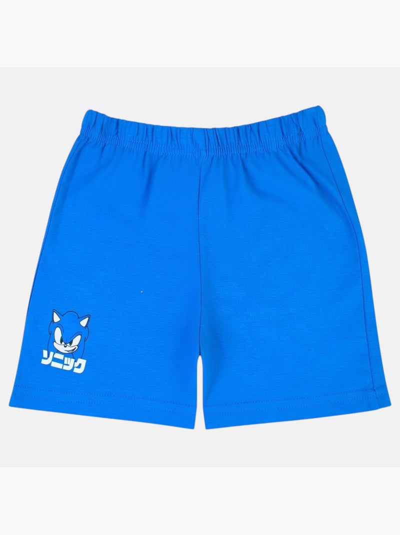 Sonic - Ensemble t-shirt et short gar?on ? motif Blanc - Kiabi