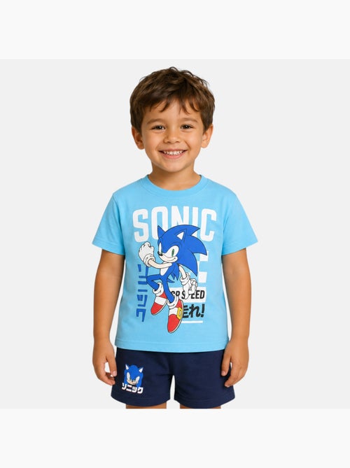 Sonic - Ensemble t-shirt et short gar?on ? motif - Kiabi