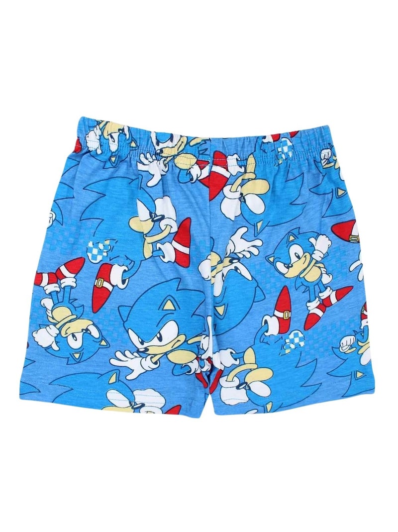 Sonic - Ensemble T-shirt et Short Sonic Bleu - Kiabi