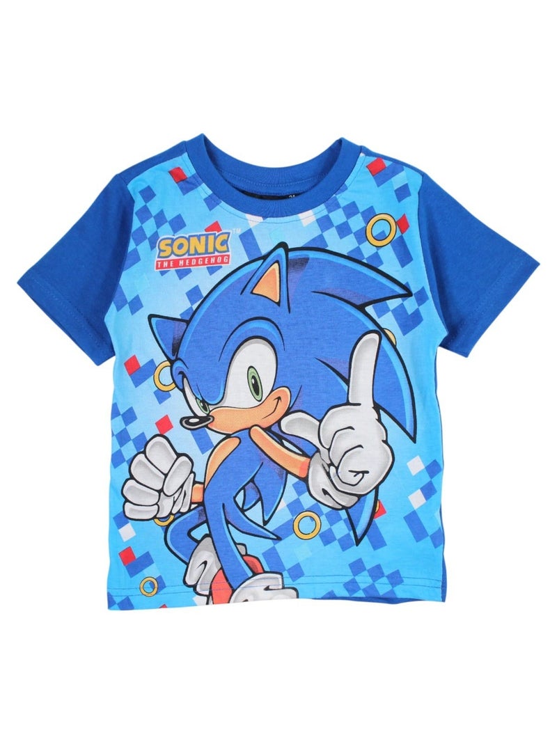 Sonic - Ensemble T-shirt et Short Sonic Bleu - Kiabi
