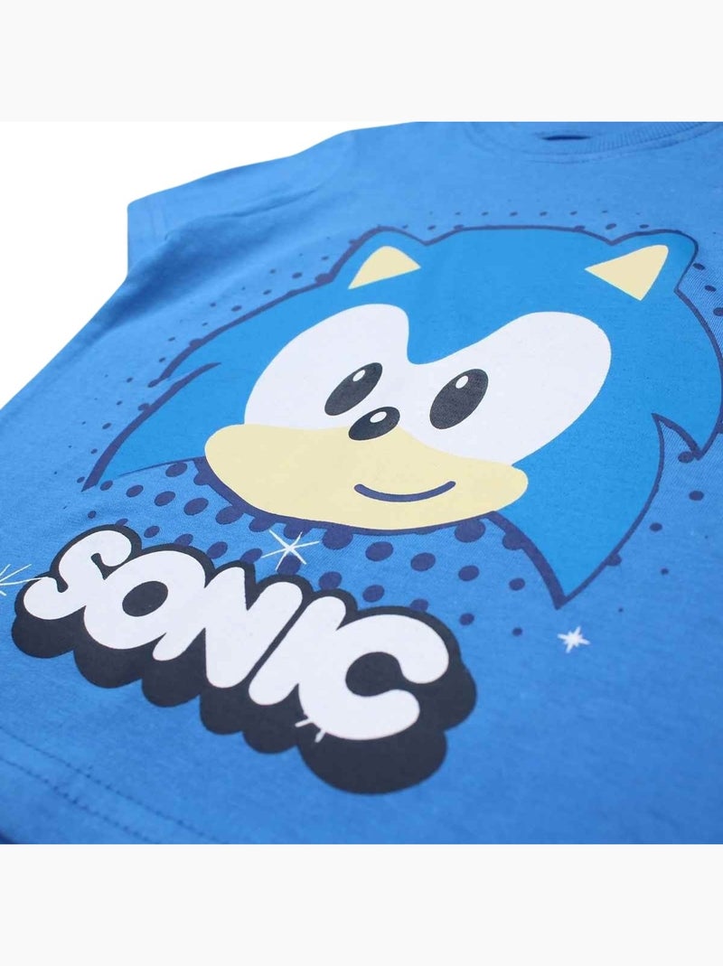Sonic - Ensemble T-shirt et Short Sonic Bleu marine - Kiabi