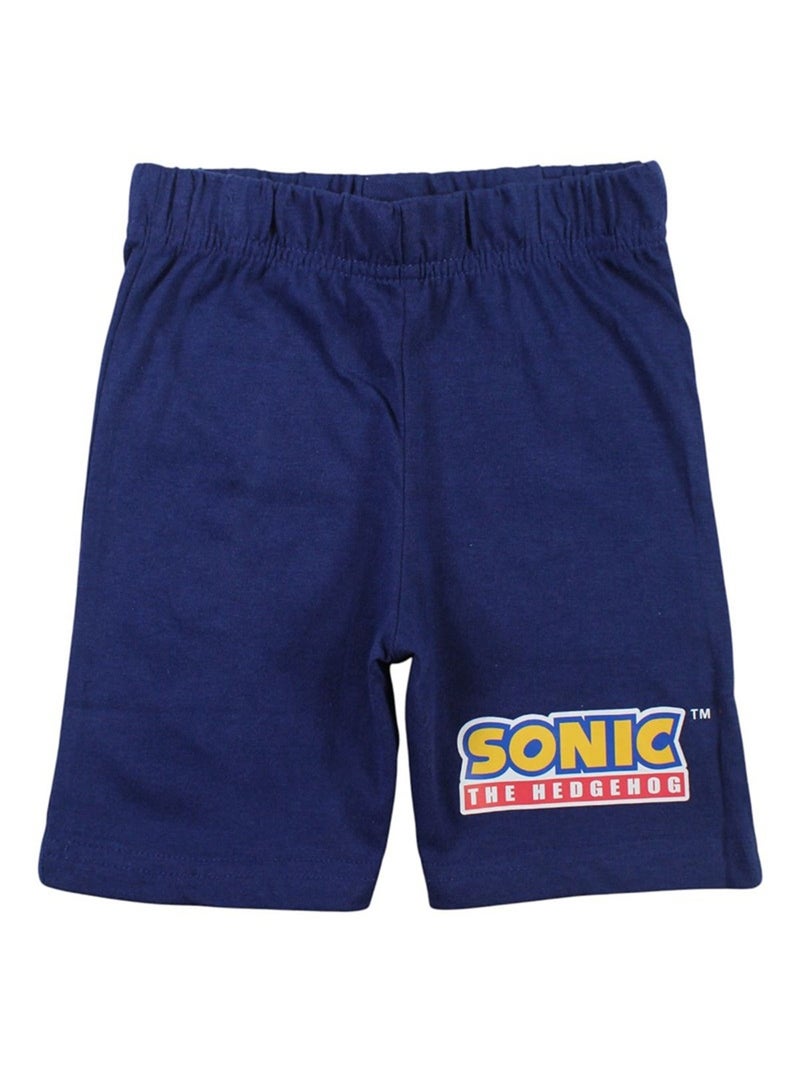 Sonic - Ensemble T-shirt et Short Sonic Bleu marine - Kiabi