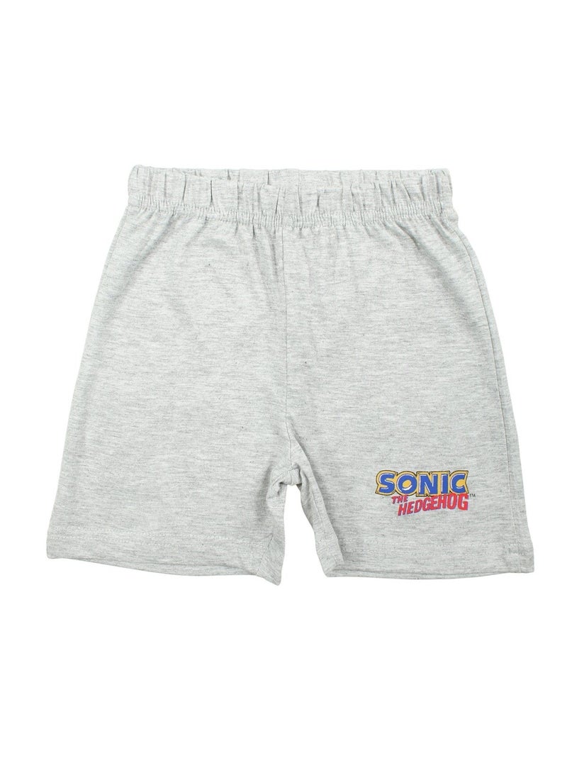 Sonic - Ensemble T-shirt et Short Sonic Gris - Kiabi
