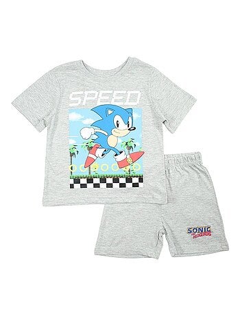 Sonic - Ensemble ​​T-shirt short garçon Imprimé Sonic