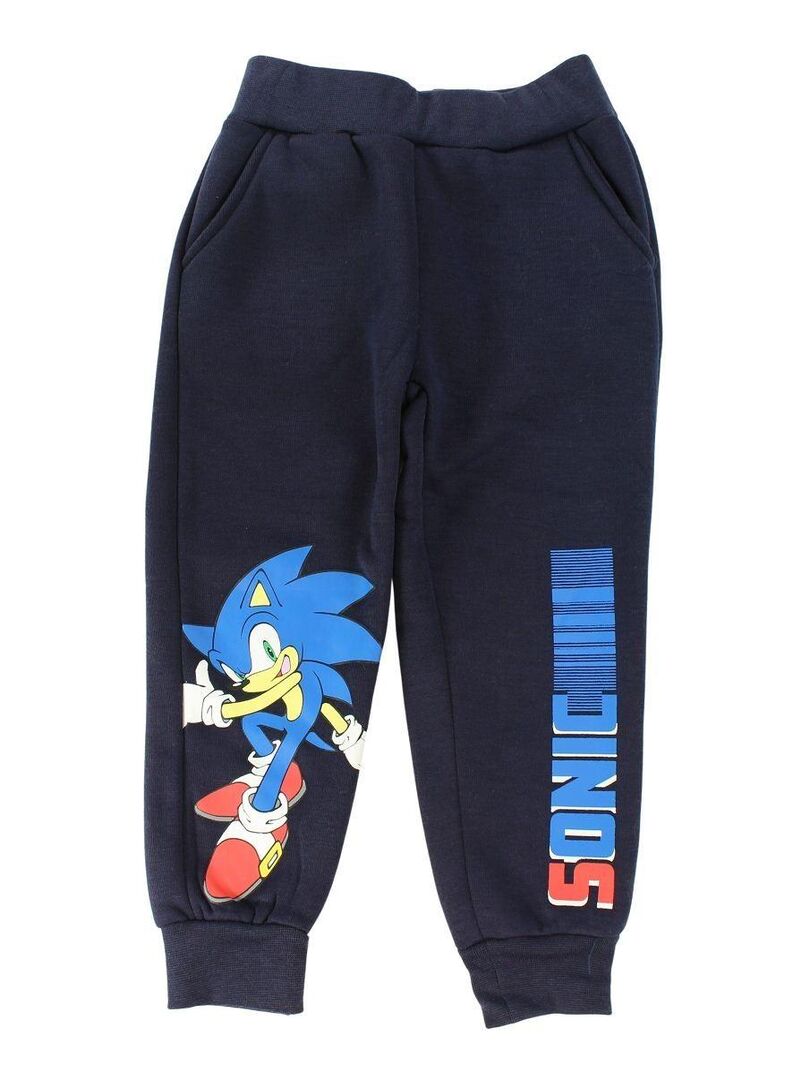 Sonic - Pantalon De Jogging garçon imprimé Sonic Bleu marine - Kiabi