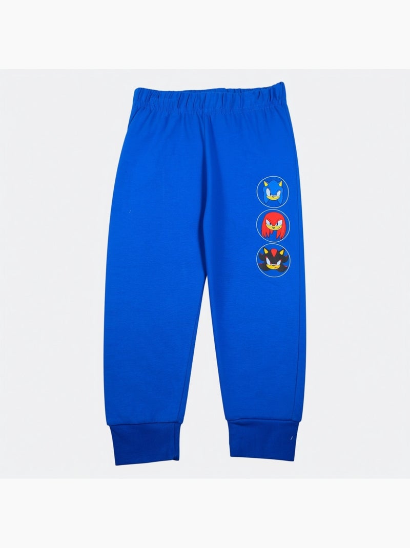 Sonic - pyjama imprimé manches longues, col rond Bleu - Kiabi
