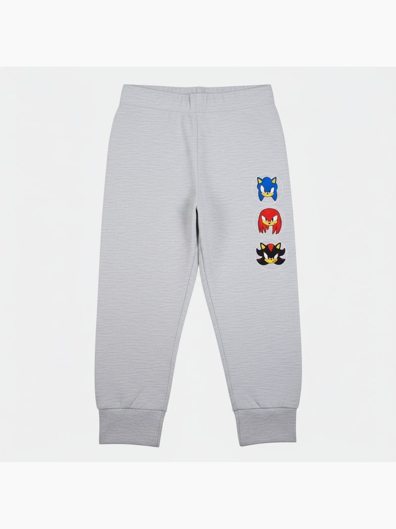 Sonic - pyjama imprimé manches longues, col rond Gris - Kiabi