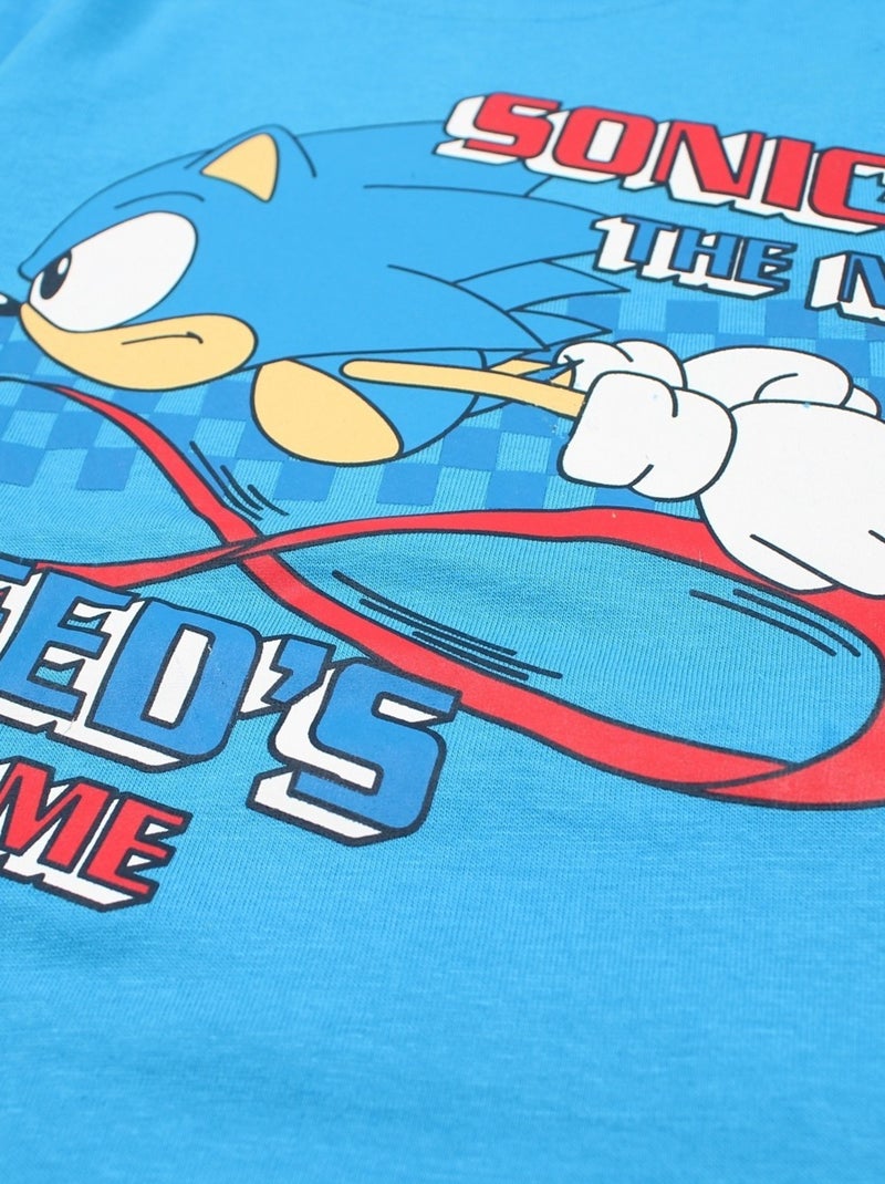Sonic - Pyjama imprimé Sonic en coton Bleu - Kiabi