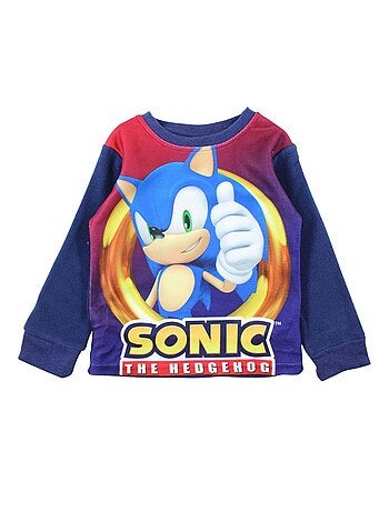 Sonic - Pyjama polaire garçon à imprimé