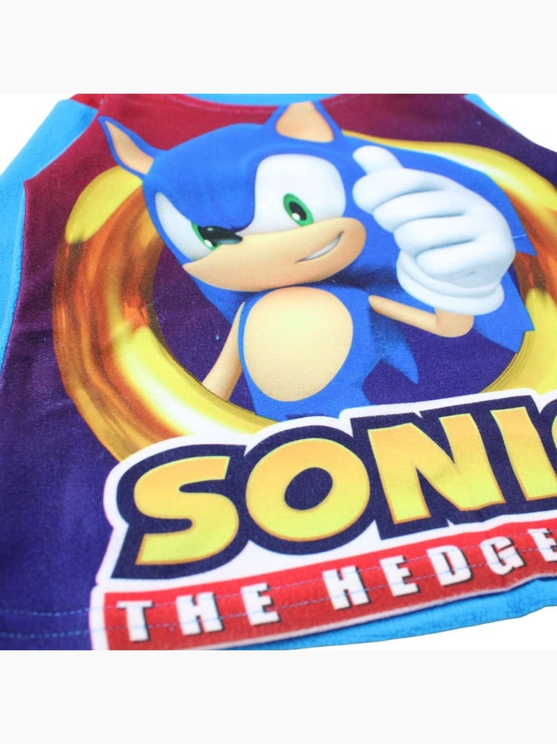 Sonic - pyjama polaire imprimé manches longues, col rond Bleu - Kiabi
