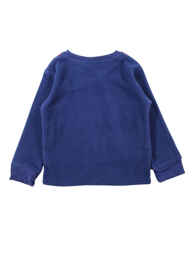 Sonic - pyjama polaire imprimé manches longues, col rond Bleu marine - Kiabi