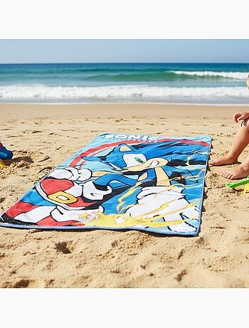 Sonic - Serviette de plage décor et personnage