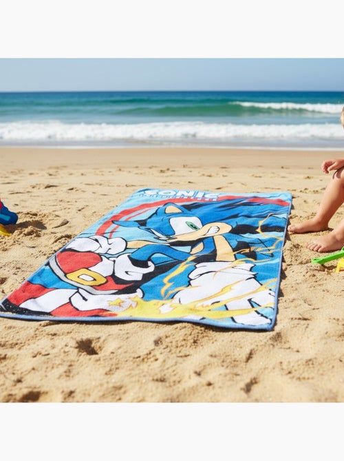 Sonic - Serviette de plage décor et personnage - Kiabi Sonic - Serviette de plage décor et personnage - Kiabi