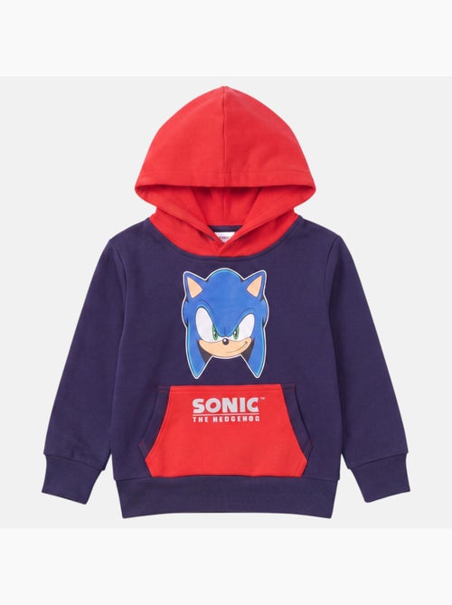 Sonic - sweat à capuche imprimé, manches longues, poche kangourou et finitions bord-côte - Kiabi Sonic - sweat à capuche imprimé, manches longues, poche kangourou et finitions bord-côte - Kiabi