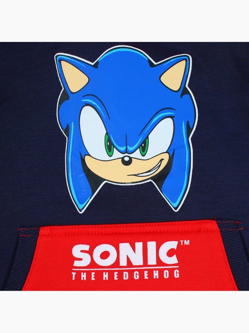 Sonic - sweat à capuche imprimé, manches longues, poche kangourou et finitions bord-côte - Kiabi Sonic - sweat à capuche imprimé, manches longues, poche kangourou et finitions bord-côte - Kiabi