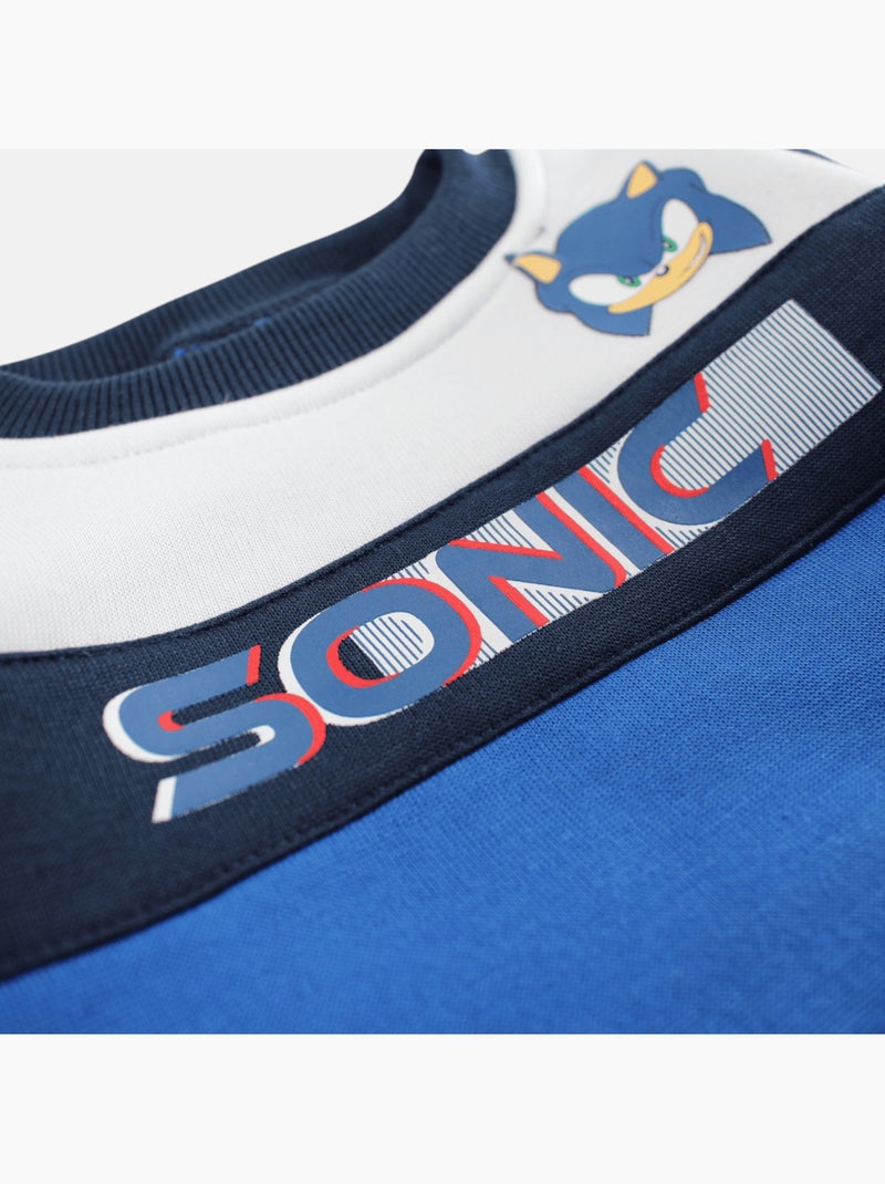 Sonic - Sweat garçon à motif Bleu - Kiabi