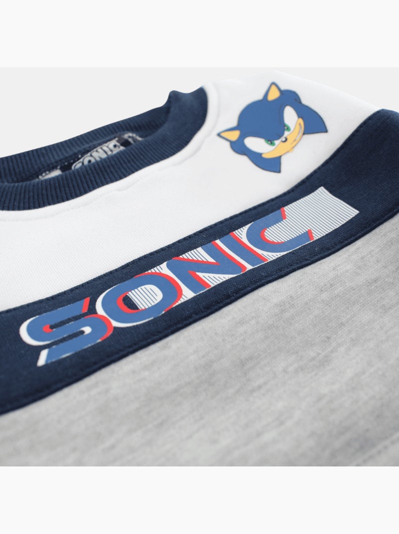 Sonic - Sweat garçon à motif Gris - Kiabi