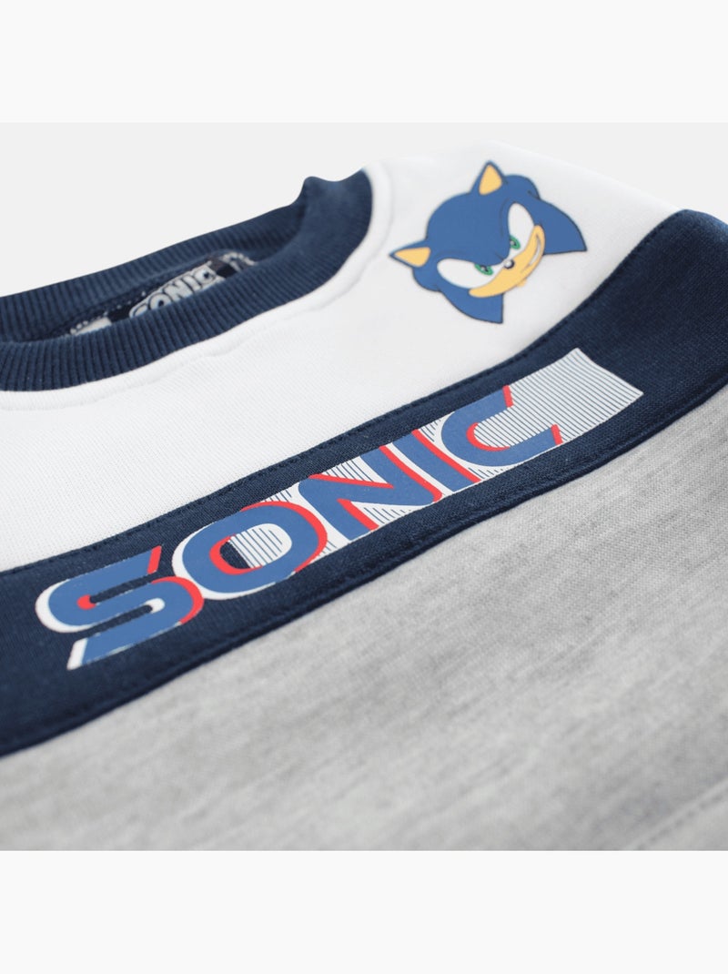 Sonic - Sweat garçon à motif Gris - Kiabi