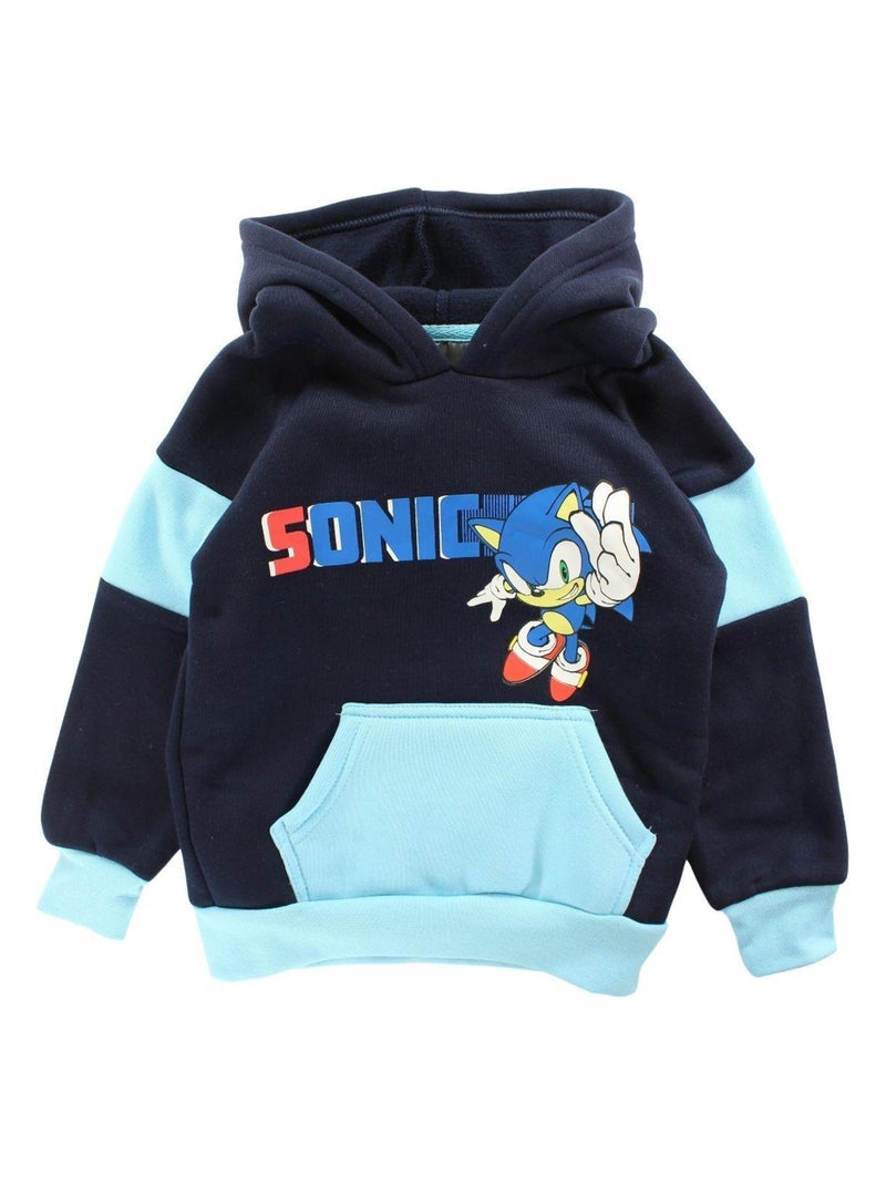 Sonic - Sweat garçon imprimé Sonic Bleu marine - Kiabi