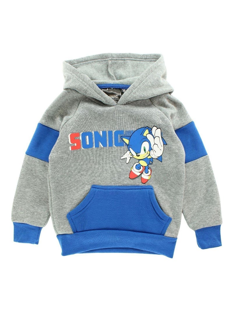 Sonic - Sweat garçon imprimé Sonic Gris - Kiabi