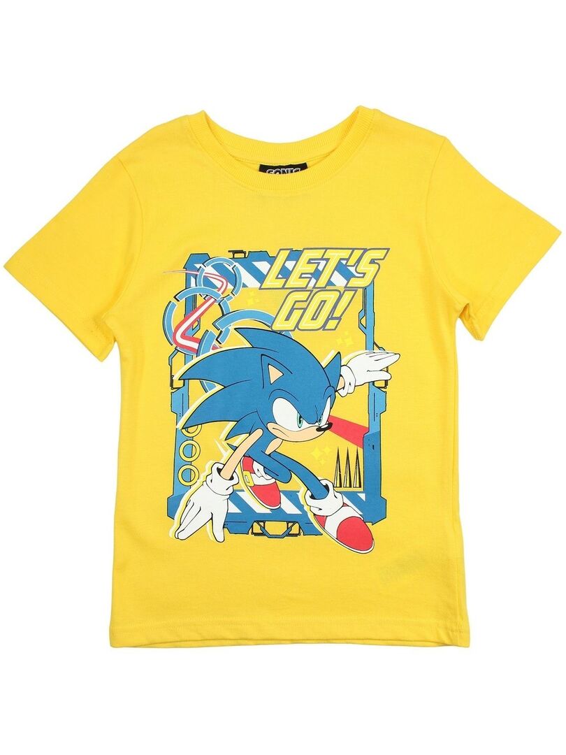 T-shirt Garçon Rebel - Coton Jaune - 4-5 Ans - Col Rond - Manches Courtes