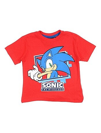 Sonic - T-shirt imprimé Sonic en coton