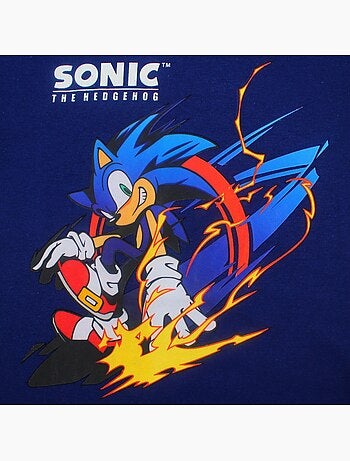 Sonic - T-shirt manches courtes garçon avec personnage