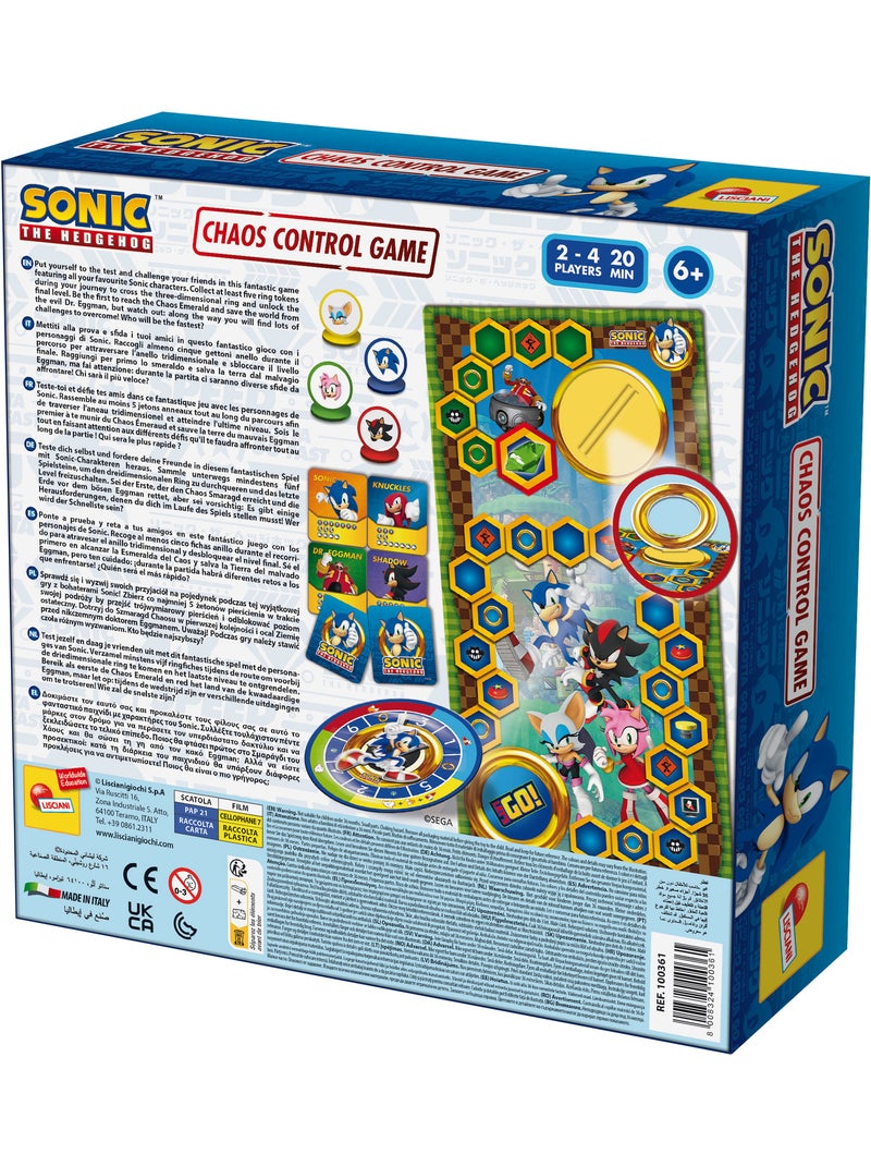 Sonic Chaos Control – Le Jeu de Vitesse et de Stratégie pour Sauver l'Univers – Lisciani Multicolore - Kiabi