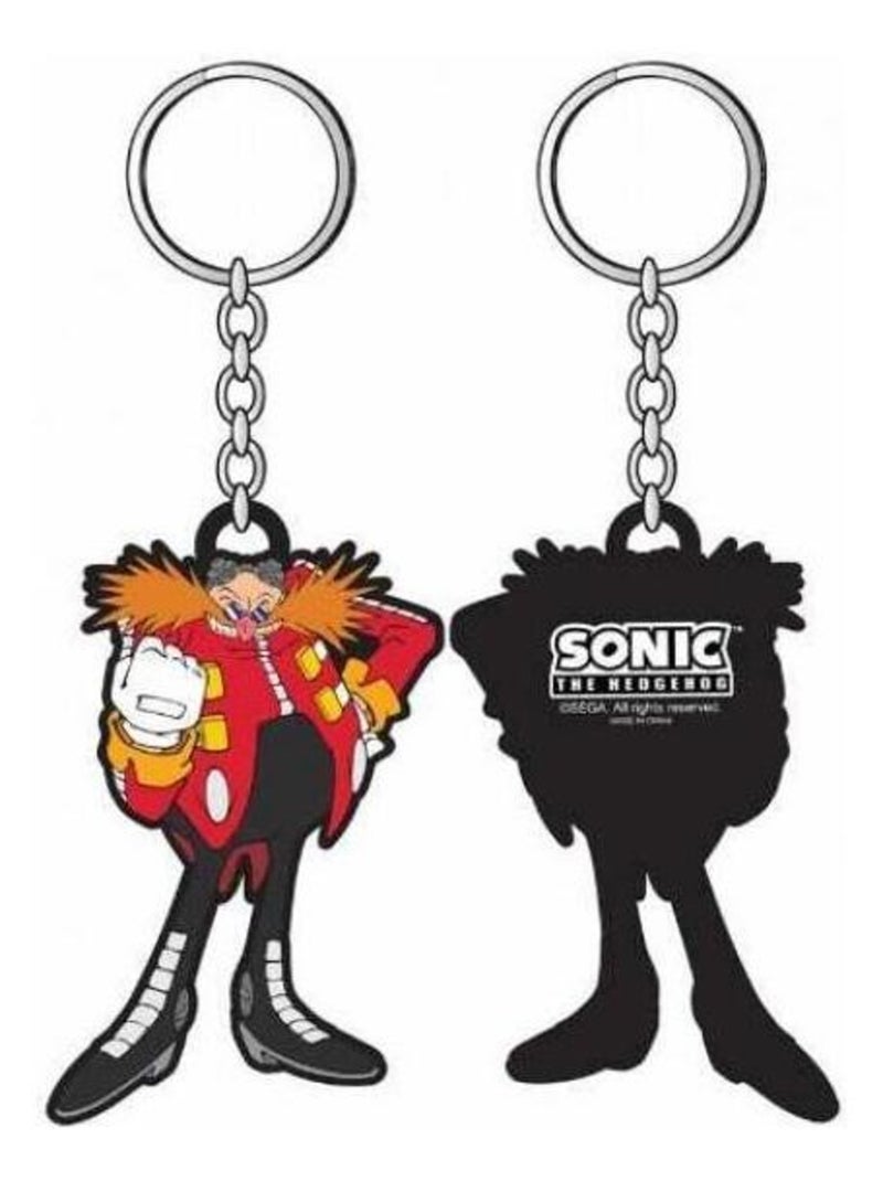 SONIC THE HEDGEDOG  Porte-clés caoutchouc Dr. Eggman Rouge - Kiabi