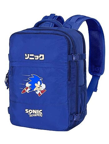 Sonic The Hedgehog Action Grand Sac à Dos de Voyage Mercury 47x23x33cm, Bleu