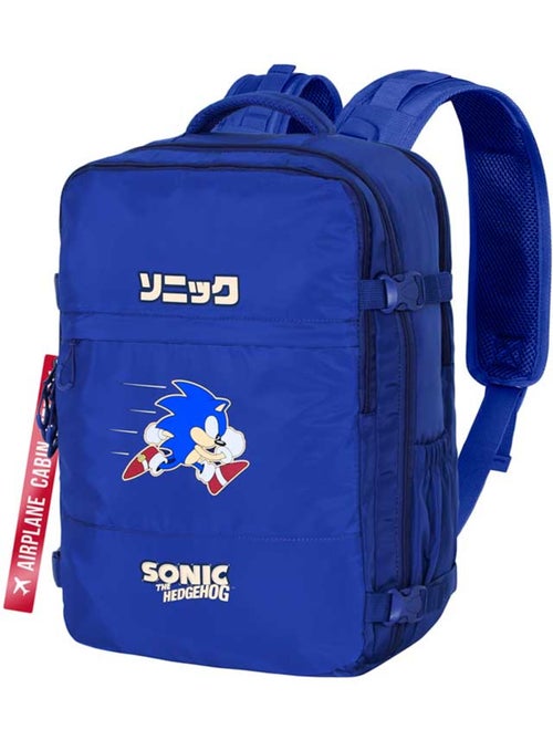 Sonic The Hedgehog Action Sac à dos Mercury Voyage Cabine Avion 40x20x25cm, Bleu - Kiabi