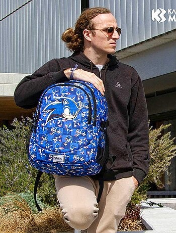 Sonic The Hedgehog Action Sac à dos Running PLUS, Bleu