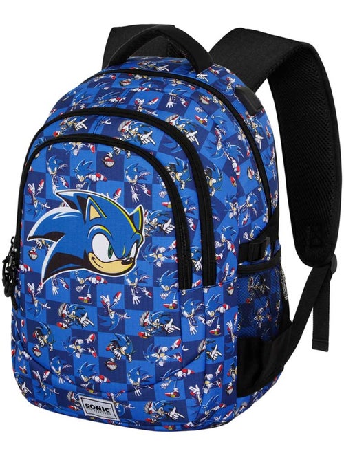 Sonic The Hedgehog Action Sac à dos Running PLUS, Bleu - Kiabi