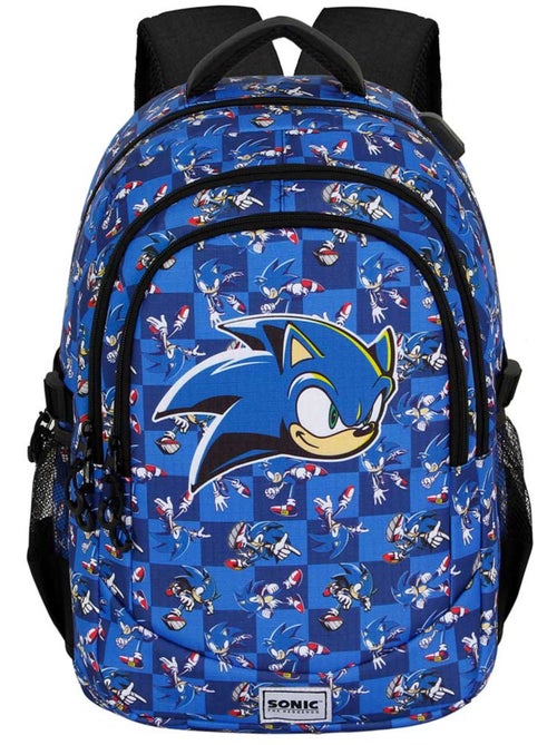 Sonic The Hedgehog Action Sac à dos Running PLUS, Bleu - Kiabi