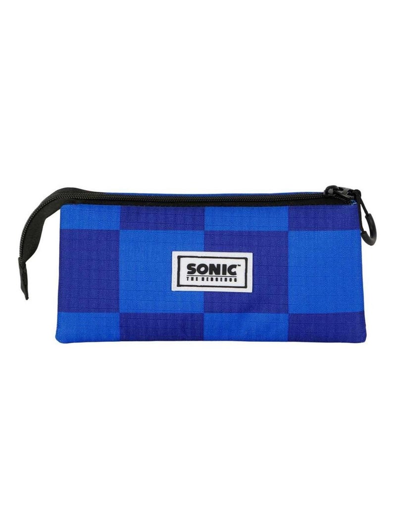 Sonic The Hedgehog Sight Trousse Triple, Bleu Bleu - Kiabi