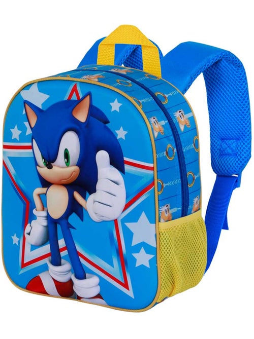 Sonic The Hedgehog Star Sac à Dos 3D Elite, Bleu - Kiabi Sonic The Hedgehog Star Sac à Dos 3D Elite, Bleu - Kiabi