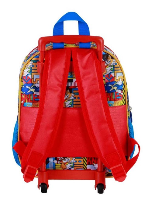 Sonic The Hedgehog Unstoppable Sac à dos 3D à Roulettes Petit, Bleu - Kiabi