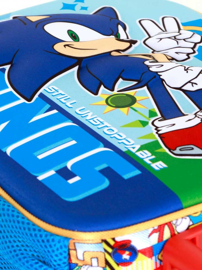 Sonic The Hedgehog Unstoppable Sac à dos 3D à Roulettes Petit, Bleu Bleu - Kiabi