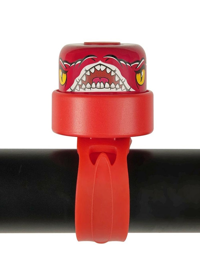 Sonnette de vélo enfants |Dragon Rouge |Crazy Safety |Colorée, facile à utiliser Rouge - Kiabi