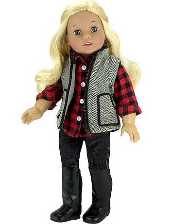 Sophia's par Teamson Kids Brosse pour poupée 45,7 cm , brosse à cheveux  métallique pour poupées - N/A - Kiabi - 22.99€