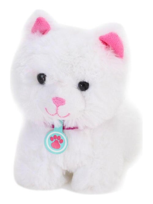 Sophia's par Teamson Kids Chat en peluche avec porte-bébé et 8 accessoires interactifs pour poupées - Kiabi