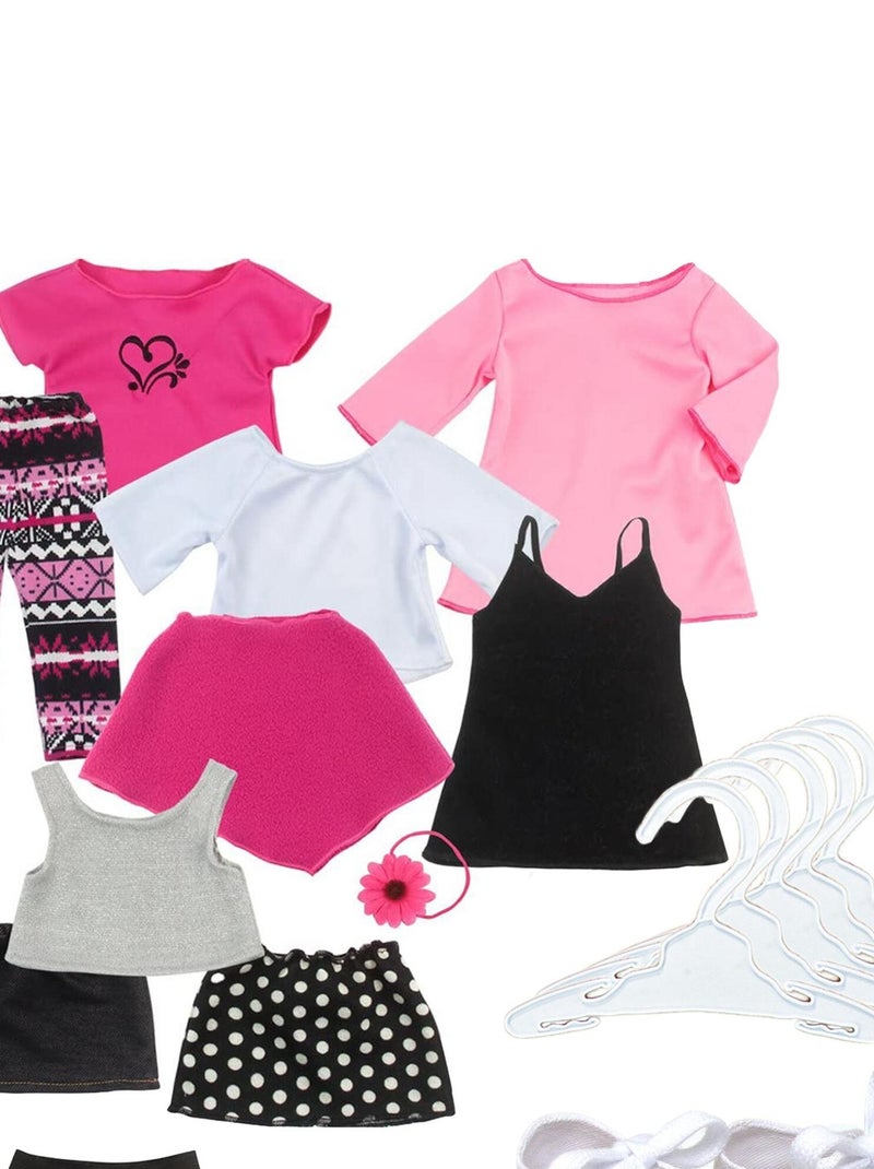 Sophia’s par Teamson Kids Ensemble de vêtements de printemps de 12 pièces avec 10 cintres N/A - Kiabi