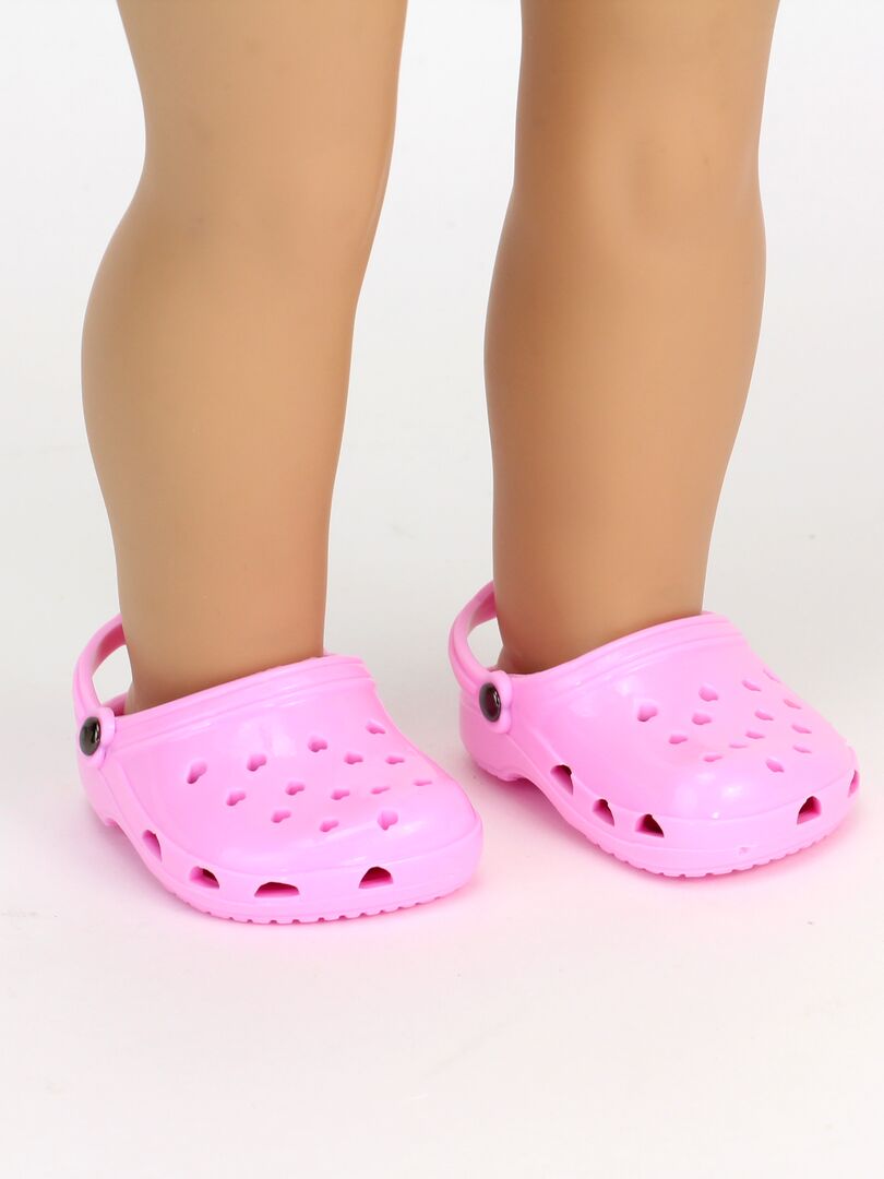 Sophia’s par Teamson Kids sabots sandales pour 18 "poupées, rose clair N/A - Kiabi