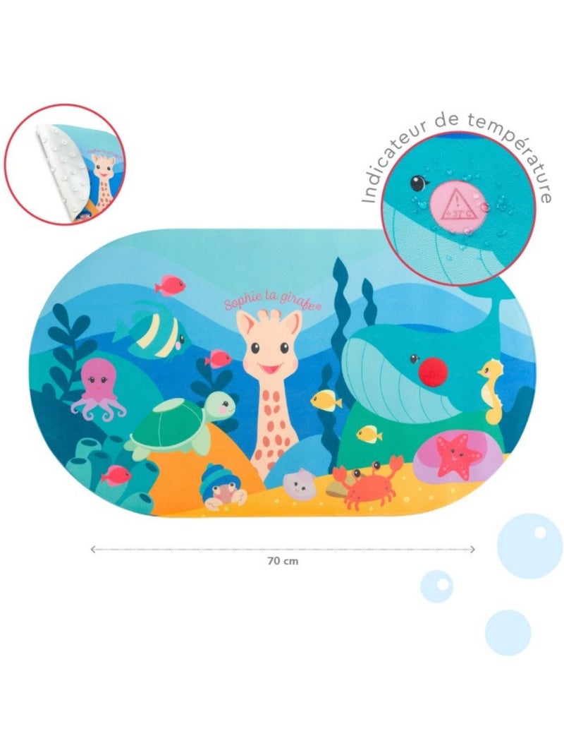 Sophie la girafe - tapis de bain sophie la girafe Bleu Vert - Kiabi