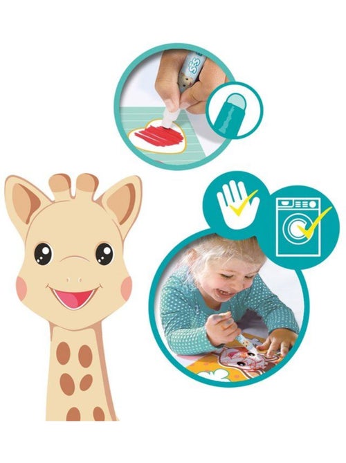 Sophie la girafe : Collection il était une fois : Coloriage et peinture - Kiabi
