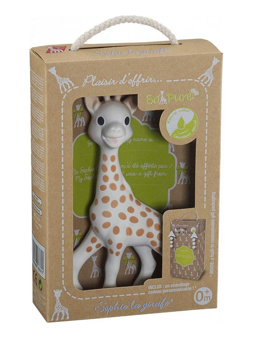 Sophie la girafe en caoutchouc naturel So'pure (18 cm) - N/A