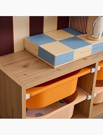 Sora - meuble de rangement pour enfant 6 bacs de rangement sora